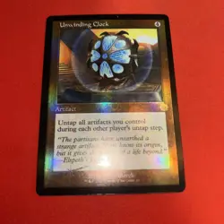 Magic the Gathering Unwinding Clock Brothers' War Retro Card Foil - Image 1