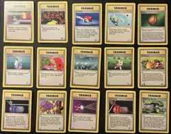 12x Vintage Pokemon TRAINER Cards Mystery Lot (WOTC) • No Duplicates! - Image 1
