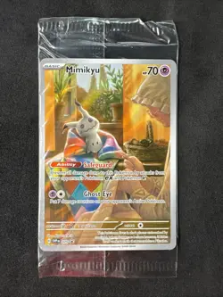 Mimikyu 075 Sealed Scarlet & Violet Promo Cards Holo Black Star Promo Pokemon - Image 1