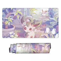 Eevee - Board Card Game Pokemon Playmat Game Mousepad Play Mat of TCG 225777 - Image 1