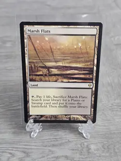 MtG Marsh Flats: Zendikar Land Card 2009 Regular 219/249 NM ACTUAL PHOTOS! - Image 1