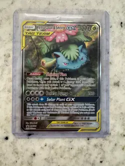 Pokemon Venusaur & Snivy GX TAG TEAM SM229 Promo Holo Card 270 HP - Image 2