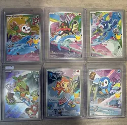 Pokemon TCG 6 CARD LOT TOTAL 30TH ANNIVERSARY FIRST PARTNER BLACK STAR PROMO - Image 1