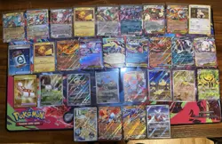 Pokemon SIR,EX Lot With empty Tin, All Cards Mint Condition! Rare And Ultra Rare - Image 1