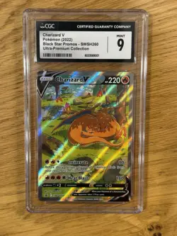 Charizard V SWSH260 SWSH: Sword & Shield Promo Cards Holo CGC Mint 9 - Image 1