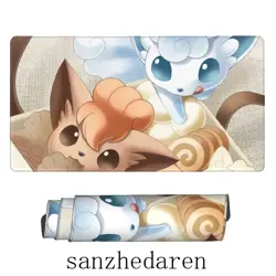 Vulpix - Board Game Pokemon Playmat Games Mousepad Play Mat of TCG 2024 - Image 1