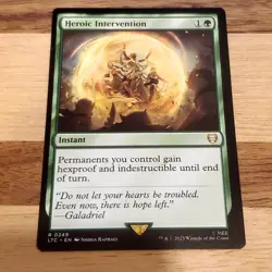 1x Heroic Intervention, Lord of the Rings Commander, Magic MTG Off Center A Bit - Image 1