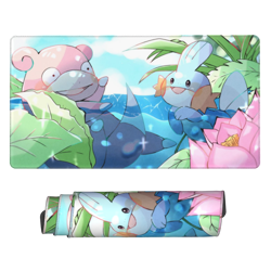 Slowpoke Mudkip Board Game Pokemon Playmat Games Mousepad Play Mat of TCG 226135 - Image 1
