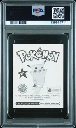 1999 MERLIN POKEMON #231 BLASTOISE PSA 10 - Image 2