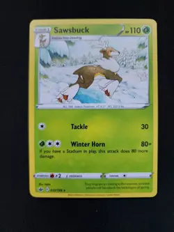 Sawsbuck 12/198 Chilling Reign Regular Rare Pokemon Card Pokemon TCG 012/198 - Image 1