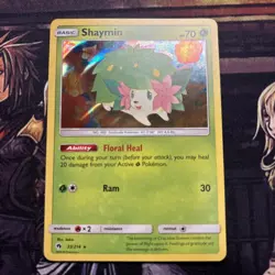 Pokemon Shaymin Holo Rare SM - Lost Thunder 33/214 LP - Image 1