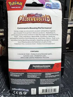 Pokemon Paldea Evolved Single Pack Booster Blister Pack (Growlithe) Sealed NEW - Image 2
