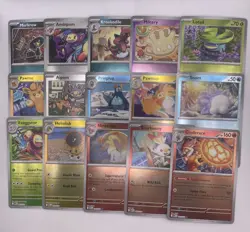 Pokemon Mega Evolutions Phantasmal Flames Destined Rivals Lot 27 Reverse Holos - Image 1