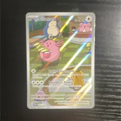 Pokemon Chansey Illustration Rare Holo 187/167 Sv06 Twilight Masquerade 120 HP - Image 1