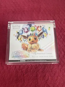 Prismatic Evolutions Pokemon Center ETB Elite Trainer Box Sealed w/ Protector - Image 1