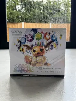Pokemon Center Prismatic Evolutions ETB Elite Trainer Box Sealed - Image 1