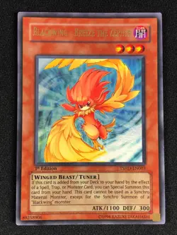 YUGIOH BLACKWING BREEZE THE ZEPHYR TSHD-EN003 1ST ULTRA NM - Image 1