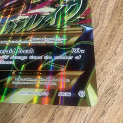 Mega M Rayquaza EX - 98/98 - Ancient Origins Full Art Gold - Jumbo Pokemon Card - Image 4