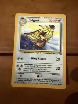 Nintendo Pokemon TCG Pidgeot Jungle 08/64 Holo Rare Unlimited 80 HP Card - Image 1
