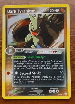 Dark Tyranitar 20/109 (Team Rocket Returns) Cosmos Holo Vintage Pokemon Card LP - Image 1