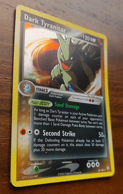 Dark Tyranitar 20/109 (Team Rocket Returns) Cosmos Holo Vintage Pokemon Card LP - Image 3