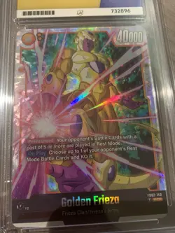 Golden Frieza SCR FB02-140 Dragon Ball Fusion World Card TCG Secret Rare Ace 10 - Image 2