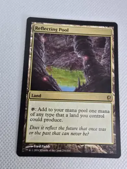 Wizards Reflecting Pool Conspiracy Land Rare Colorless 210 Regular 2014 Fred Fi… - Image 1