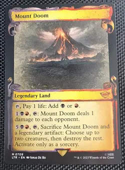 Mount Doom (Showcase Scrolls) 0709 (NM) Lord of the Rings LTR Magic MTG - Image 1