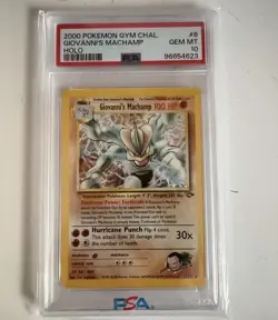 Pokemon 2000 Giovanni's Machamp 6/132 Holo Gym Challenge GEM MINT PSA 10 - Image 1