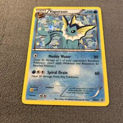 Vaporeon - Pokemon Promo Holo Black and White Promos BW89 NM - Image 3