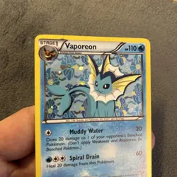 Vaporeon - Pokemon Promo Holo Black and White Promos BW89 NM - Image 4