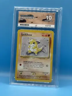 *POP 1* *4th Print* ACE 10 Sandshrew 62/102 1999-2000 Base Set Pokemon (NOT PSA) - Image 1