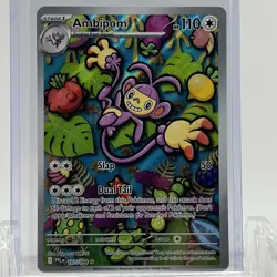 Pokemon TCG Phantasmal Flames Ambipom #107/094 Illustration Rare NM - Image 1
