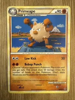 Primeape 22/95 Pokemon Unleashed HS Regular Rare Card DMG - Image 1