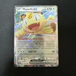 Pokemon Meowth EX 062/088 Ultra Rare Perfect Order NM - Image 1