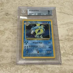 1999 Vintage Pokemon Gyarados Holo Rare Base Set Unlimited 6/102 Beckett BGS 9 - Image 1