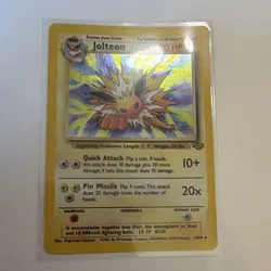 Pokemon Jolteon 4/64 Jungle Holo Rare 70 HP Stage 1 English Wizards Unlimited - Image 1