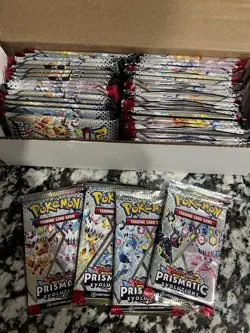 (40x) Prismatic Evolutions Pokemon TCG Booster Pack Lot - Image 2