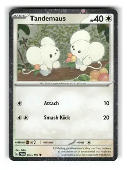 Tandemaus 167/193 Cosmo Holo Common Paldea Evolved Pokemon Near Mint - Image 1