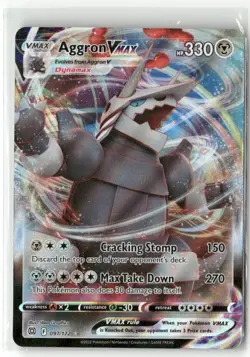 Pokemon Aggron VMAX 097/172 Holofoil SWSH09: Brilliant Stars Ultra Rare - Image 1