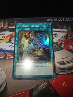 Yu-Gi-Oh! Therion Charge (Super Rare) DIFO-EN055 Dimension Force 1st Edition - Image 3