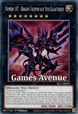 Yu-Gi-Oh! Numero 107 : Dragon Tachyon Aux Yeux Galactiques BLC1-FR072 VF/COMMUNE - Image 1