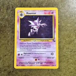 Pokemon TCG Haunter 6/62 Fossil Holo Card LP Condition - Image 1