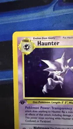 Pokemon 1999 Haunter 1st Edition Fossil Set Holo Rare Card #6/62 LP - Image 2