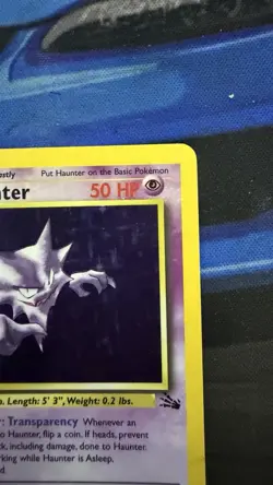 Pokemon 1999 Haunter 1st Edition Fossil Set Holo Rare Card #6/62 LP - Image 3