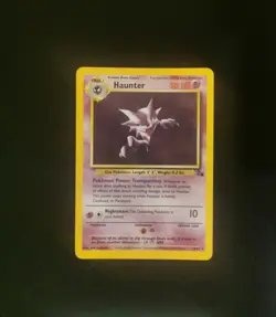 Pokemon TCG Haunter Fossil Holo Card 6/62 Unlimited Rare LP/MP condition - Image 2