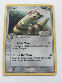 Pokemon Card - Furret Legend Maker 33/92 Holo Stamped 2006 Pokemon TCG - Image 1