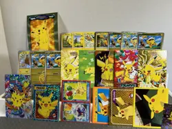 Pokemon Lot of Cards and Stickers All Pikachu #25 Pikachu Only Pokemon Lot of 23 - Image 2