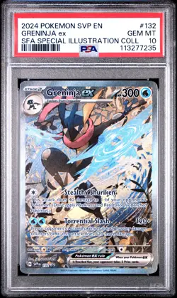 Greninja EX 132 Shrouded Fable Special Illustration Pokemon PSA 10 *235 - Image 1