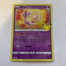 Pokemon Mew 011/025 Celebrations Holo Rare NM - Image 1